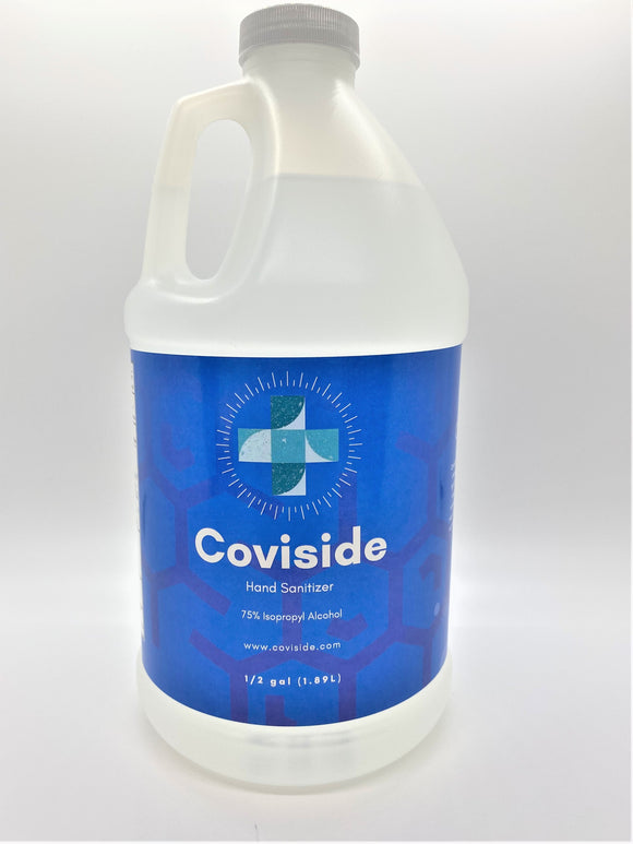 Coviside Half Gallon Hand Sanitizer (75% Alcohol)-Extra Strength Liquid